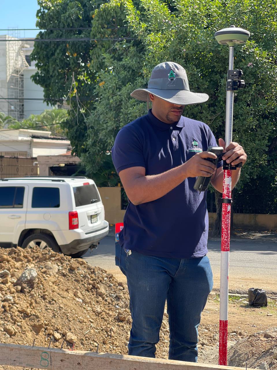Levantamiento GNSS RTK en campo AGRIMENX